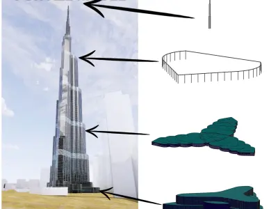 Burj Khalifa 3D model