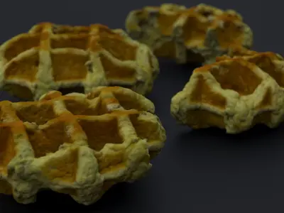 GERMAN STREET FOOD WAFFLES 2024 3D model
