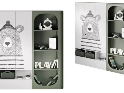 Siren from Elmalek Furniture Wardrobe for a teenager 3D model