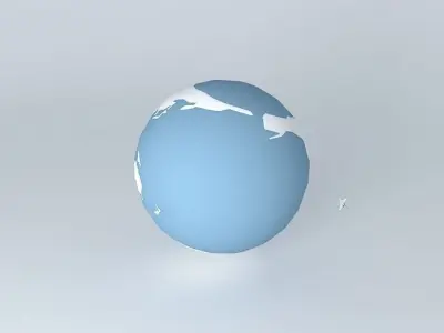 SHUTTLE IN EARTH ORBIT 3D model