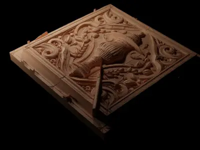 lamp CNC 3d Print High Relief Sand Casting 3D print model