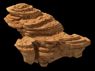 Desert - Bizarre Boulders 05 3D model