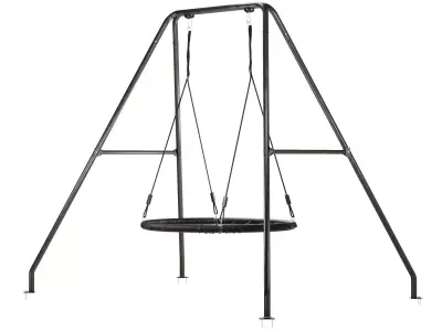 Garden swing 3D model 5