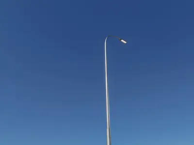 Street Light 11 version 15 10m with pole 1 Low-poly 3D model