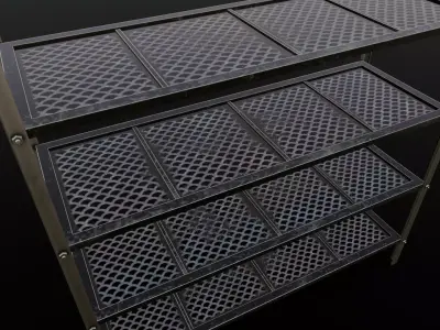 Shelf 3D Model Low-poly 3D model