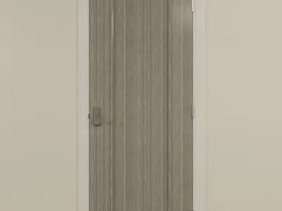 Shaker Interior Door  Set Low-poly 3D model