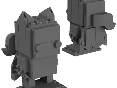 Lego BrickHeadz - 41586 Batgirl 3D model