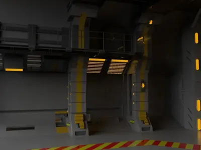 gates for the tunnel 3D model