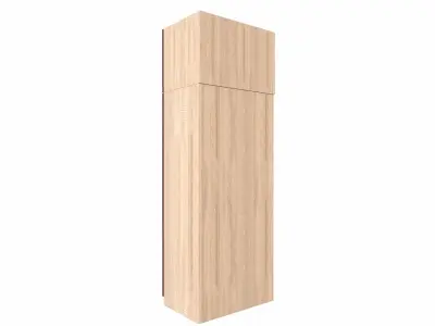 Wardrobe Door 900 W Wardrobe with Drawer Low-poly 3D model