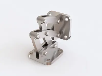 Door hinge vol 04 3D model