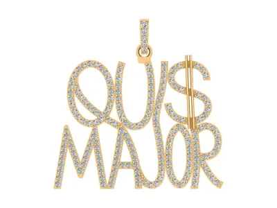 Custom Diamond Pendant 3D print model