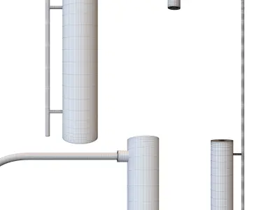 MAESTRO TRAVERTINE FLOOR LAMP 3D model