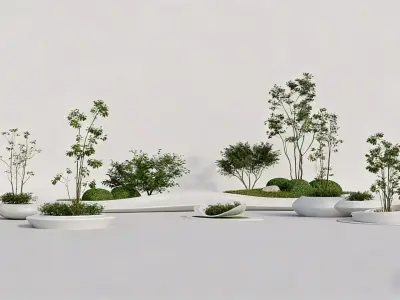 Modern Landscape Furnishings 3D model