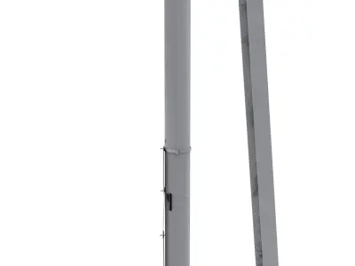 Train Traffic Light 8 3D model