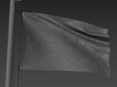 Flag of France 3D model