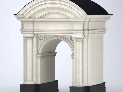 Portal architecture 3D model