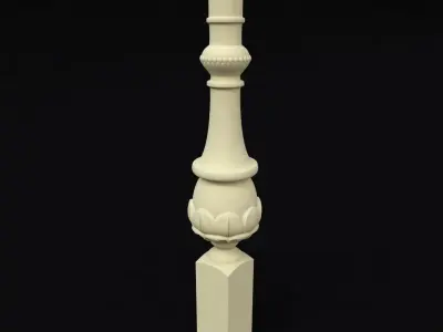 baluster column 3D model purchase