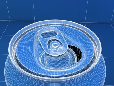 Cola can 3D model
