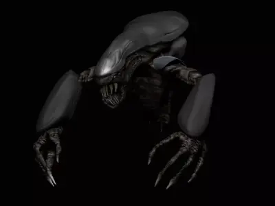 Fiction Alien Low-poly 3D model
