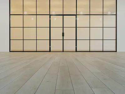 Glass partition door Set 17 Low-poly 3D model