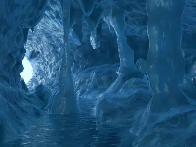 Ice Cave 3D model