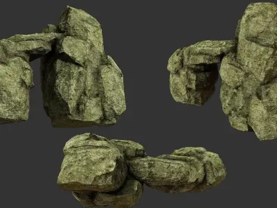 Rock Pack vol 5 Low-poly 3D model