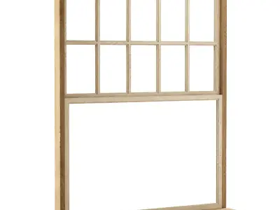 Rectangle windows  Low-poly 3D model