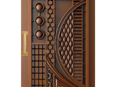 cnc door design 3D model