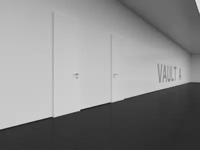 Empty Museum Interior 3D model