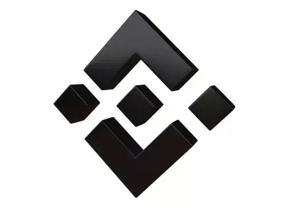 Binance Coin 006 Low-poly 3D model