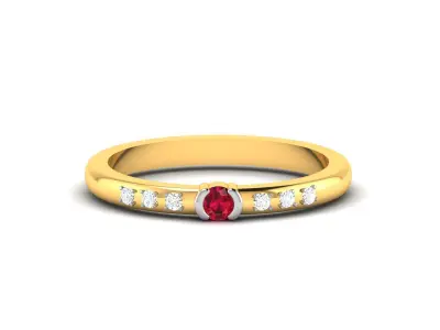 Diamond Ring For Women 3d Print Model 3D print model 40