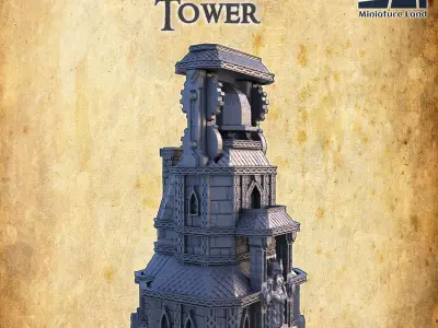 Dwarf Bell House Tabletop Terrain 28 MM 3D print model