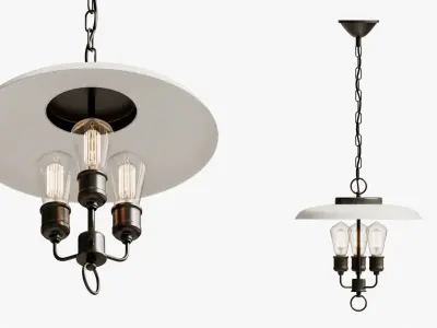 Pendant lights umbrella light pendantpro 3D model