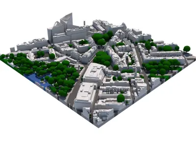 London city tile Level 2 block TQ2879 South East 3D model