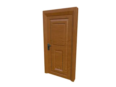 Modern Wooden Door Series One 3D model