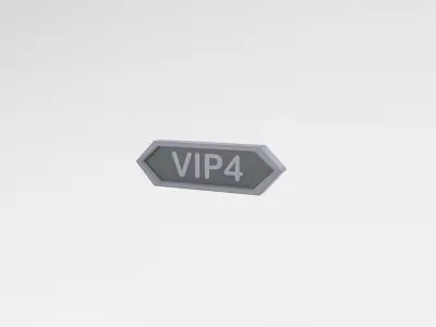 Game VIP Symbol v2 005 Low-poly 3D model
