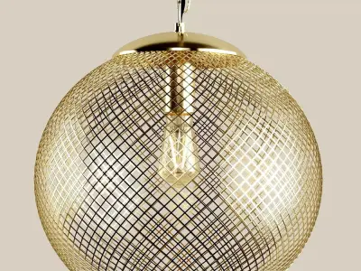 Zarahome metal lamp 3D model