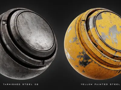 Metal Damaged Materials Substance Painter  vol 02 Texture