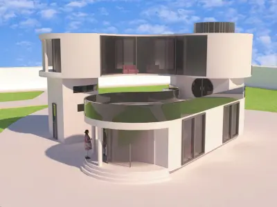 3d modern villa 3D model