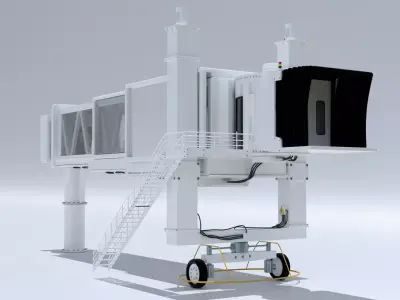 Air Port Terminal 3D model