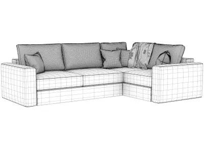 Corner sofa 3D model