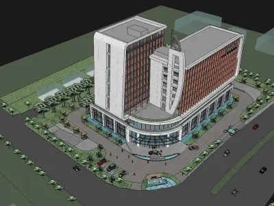 vacation spot-Resort-Fashion Leisure Hotel-0166 3D model