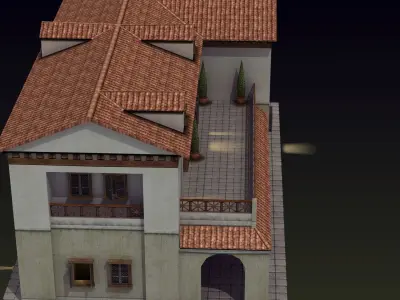 Roman House 3D model
