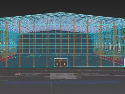 The Arena event venue Riyadh 3D Model high poly model for events 3D model