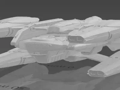stargazer heavy cruiser 3D print model