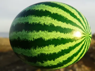 Realistic Watermelon Shader - Fully Procedural Texture Texture