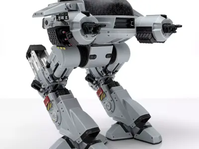 ED 209 OCP Robocop movie 1987 3D model