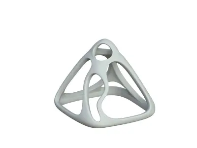 SciFi Cube Object No 58463 Low Poly Shape Low-poly 3D model