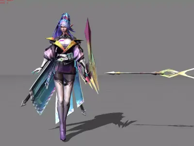 Miya Atomic Pop Miya Low-poly 3D model