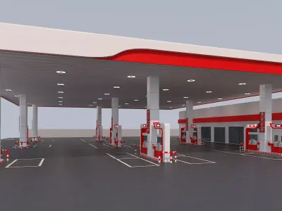 GAS Station 3D model V1